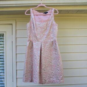 Ralph Lauren Brocade Pink Sleeveless Dress